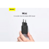 BASEUS ŁADOWARKA SIECIOWA Z KABLEM USB-C DO USB-C TZCCSUP-L01 SUPER SI 1C 25W CZARNA-15077035