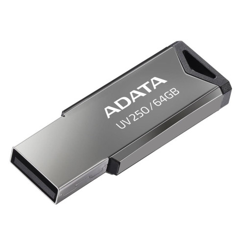 Pendrive ADATA UV250 AUV250-64G-RBK (64GB; USB 2.0; kolor srebrny)-1502447