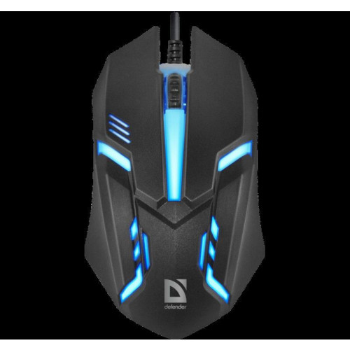 DEFENDER MYSZ CYBER MB-560L 7 KOLORÓW 1200DPI 3P CZARNA 52560-1502833