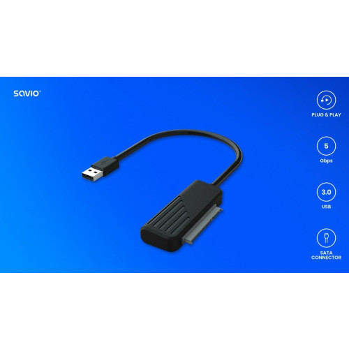 Adapter SATA żeński - USB 3.0 męski do dysków 2,5, AK-38-15032187