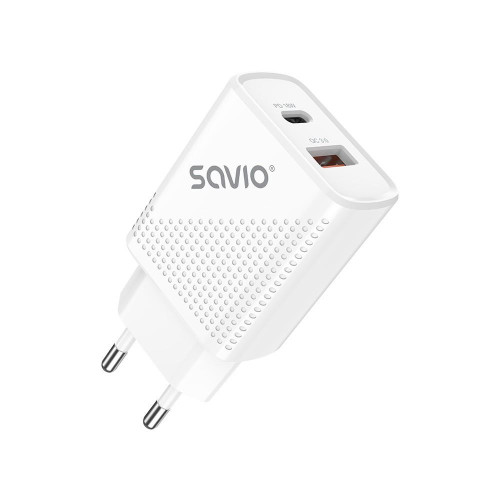 Ładowarka sieciowa USB Quick Charge Power Delivery 3.0 18W +1m kabel USB typ C, LA-05 C-15032255