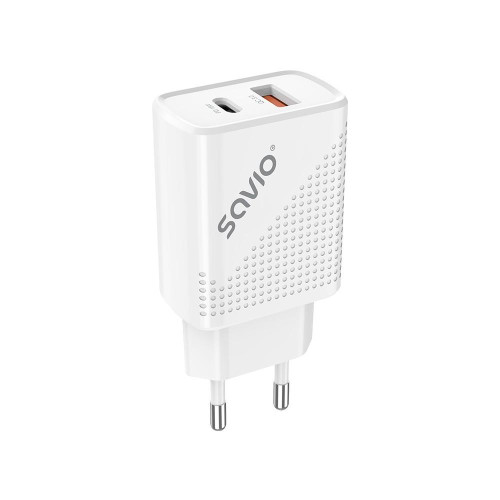 Ładowarka sieciowa USB Quick Charge Power Delivery 3.0 18W +1m kabel USB typ C, LA-05 C-15032256