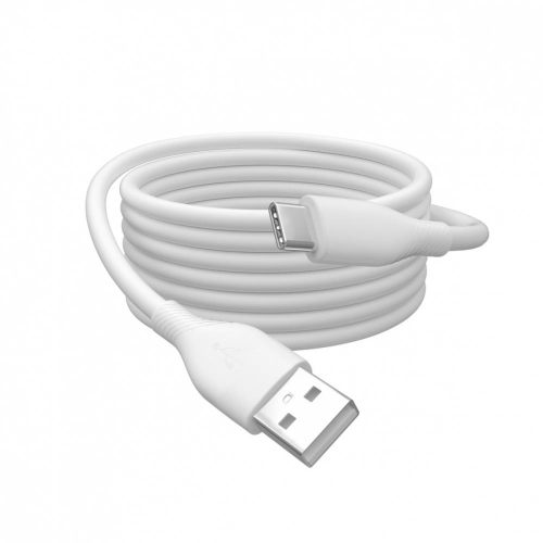 Kabel połączeniowy silikonowy USB-A - USB-C, USB 2.0 60W, 2m Biały-15036114