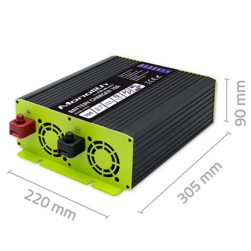 Inteligentna ładowarka do akumulatorów LiFePO4 AGM GEL SLA | 70A | 12V-15036297