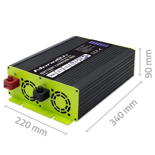 Inteligentna ładowarka do akumulatorów LiFePO4 AGM GEL SLA | 90A | 12V-15036314