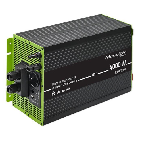 Przetwornica solarna 3w1 z funkcją ładowania AC | MPPT | UPS | ATS | 2000W | 4000W | 12V n 230V | Czysty Sinus-15037