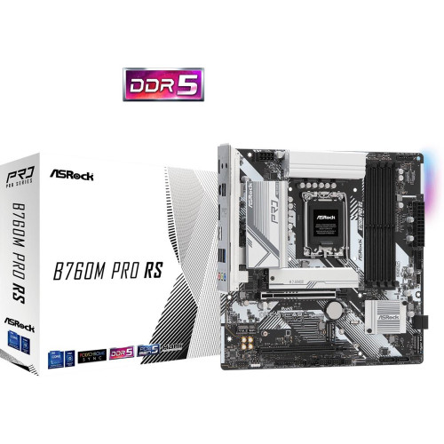 Płyta główna B760M Pro RS s1700 4DDR5 DP/HDMI mATX