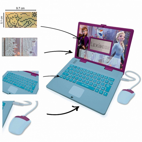 Laptop edukacyjny Disney Frozen dwujęzyczny PL/ ENG 124 aktywności-15039596