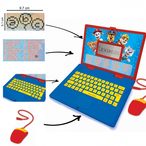 Laptop edukacyjny Psi Patrol Trzyjęzyczny UA/ENG/PL 186 aktywności-15039608