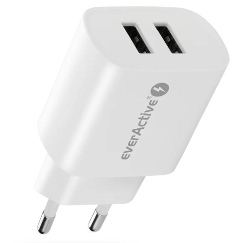 Ładowarka sieciowa 2X USB 2,4A 12W Biała-15040759