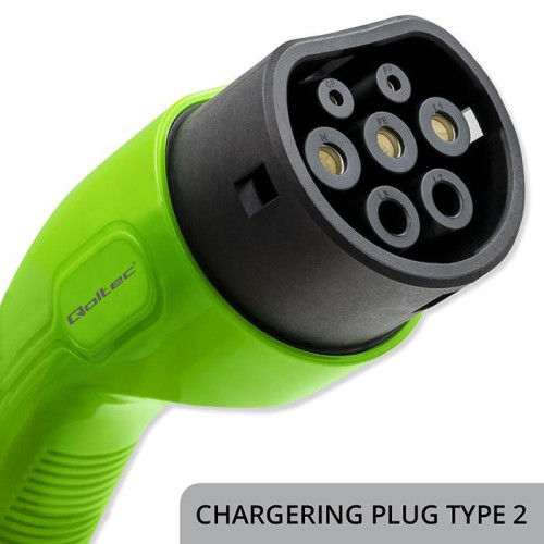 Mobilna ładowarka do samochodu elektrycznego EV z regulacją 2w1 Typ2 | Schuko | 3.5kW | 230V | LCD | Przenośna | Wal