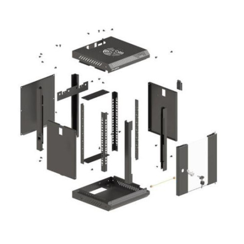 Szafa instalacyjna rack wisząca 10 cali 6U 300x300 czarna-15041219