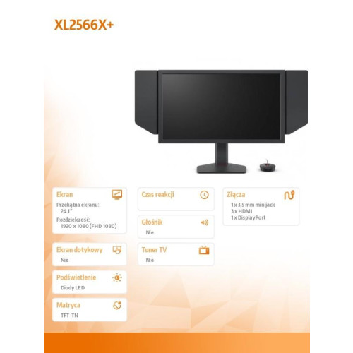 Monitor BENQ XL2566X+ LED 1ms/12MLN:1/HDMI/GAMING-15042649