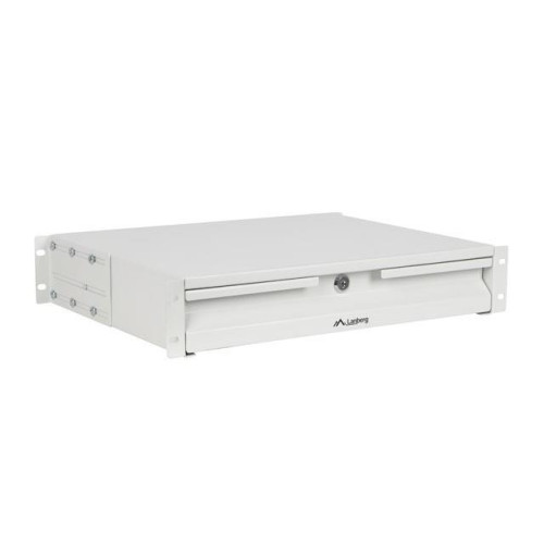 Szuflada do szaf 19 cali 2U 360mm szara 2U/483x360mm udźwig do 90kg montaż 4 punktowy-15042774