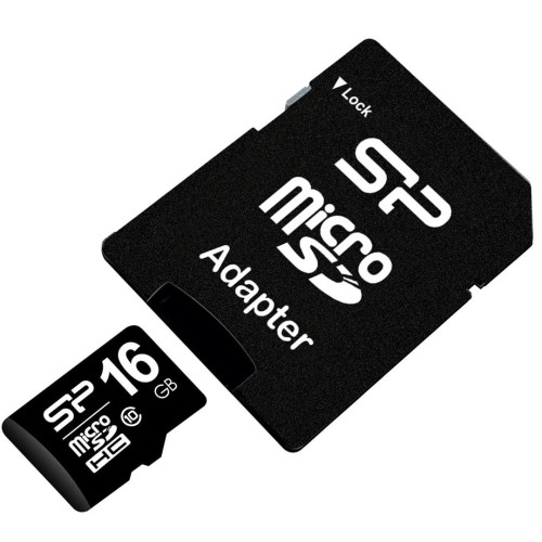 Karta pamięci Silicon Power microSDHC 16GB Class 10 + ADAPTER microSD-SD (SP016GBSTH010V10SP)-15056722