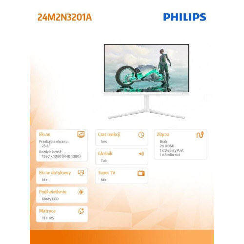 Monitor 24M2N3201A IPS 23.8 cala 180Hz HDMIx2 DP Pivot Głośniki-15066184