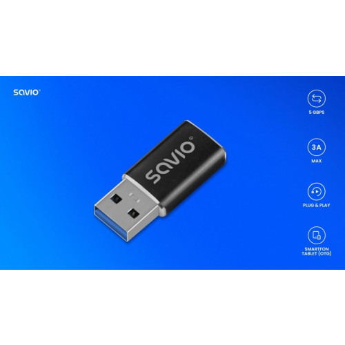 Adapter USB-C 3.1 (F) - USB-A 3.1 (M) AK-81-15066508