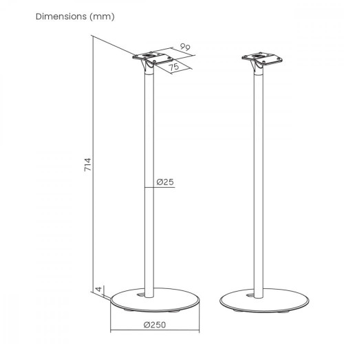 Stojaki podłogowe do Sonos ERA 300, MC-995 max 5kg-15067188