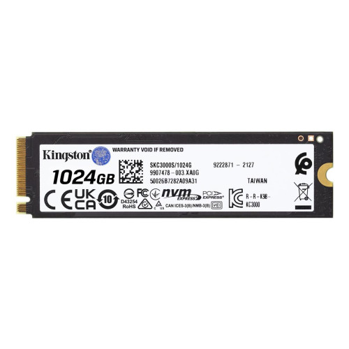 Dysk SSD Kingston KC3000 (1TB; M.2 2280; PCIe 4.0 x4 NVMe; SKC3000S/1024G)-15073404