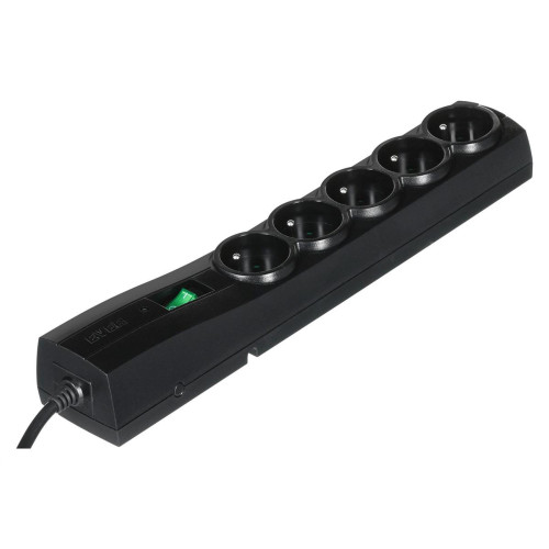 Listwa przeciwprzepięciowa Ever Classic T/LZ09-CLA030/0000 (5 x UTE; 10 A; 3m; kolor czarny)-851437