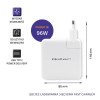 Qoltec Ładowarka sieciowa FAST 96W | 5-20V | 3- 4.7A | USB C PD | Laptop | Smartfon | Biała-15104405