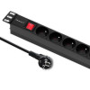 Qoltec Listwa zasilająca PDU do RACK 19'' | 1U | 16A | 8xFRENCH | 2m-15104979