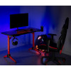 Biurko gamingowe RGB Led NanoRS, czarne, duże, 100kg max, wysokość 760mm, RS163-15141280