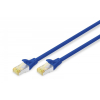 Patch cord S/FTP kat.6A LSOH 0,5m Niebieski