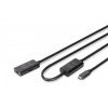 Kabel przedłużający aktywny USB-C - USB-C, USB 3.2 Gen1, 5Gbps, 10m