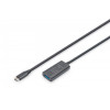 Kabel przedłużający aktywny, USB 3.2 Gen1 5Gbps, USB-C - USB-A, 5m