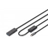 Kabel przedłużający aktywny USB-C - USB-A, USB 3.2 Gen1 5Gbps, 10m
