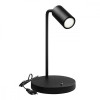 Lampka biurkowa GU10, z włącznikiem MCE370 B czarna, okrągła-15170747