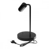 Lampka biurkowa GU10, z włącznikiem MCE370 B czarna, okrągła-15170755