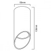 Oprawa natynkowa GU10 MCE360 W aluminiowa Biała-15170777