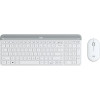 Logitech MK470 klawiatura Dołączona myszka Uniwersalne RF Wireless QWERTZ Niemiecki Biały