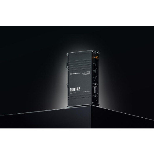 Teltonika Router przemysłowy RUT142 WiFi 4, RS232, 2x RJ45 100Mb/s, IP30-15100202