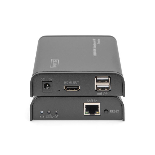 DIGITUS PRZEDŁUŻACZ (EXTENDER) KVM HDMI+USB 120M PO CAT.5E UTP/IP 1080P FHD 60HZ AUDIO (ZESTAW) DS-55202-15104192