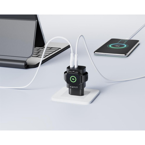 Ładowarka Havit USB-C+USB-A UC132 EU-15104448