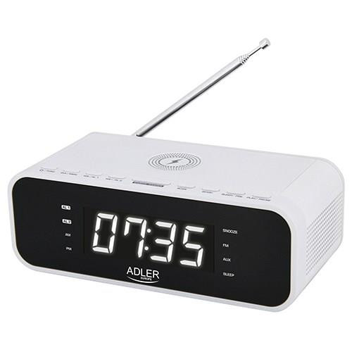 Radiobudzik z bezprzewodową ładowarką i FM Adler Adler-15112313