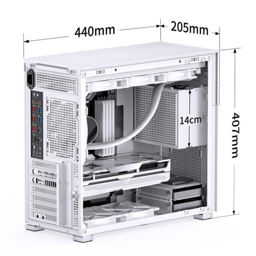 Obudowa komputerowa Jonsbo D41 screen, biała-15112686