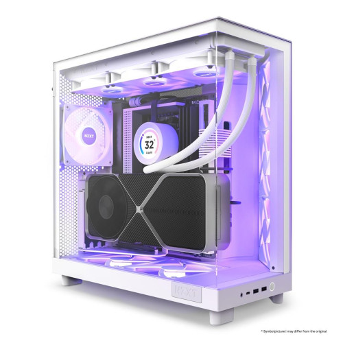 NZXT OBUDOWA KOMPUTEROWA NZXT H6 FLOW RGB MIDI TOWER Z OKNEM BIAŁA-15112719