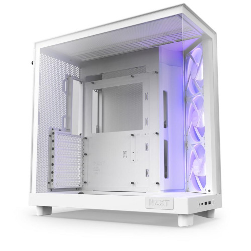 NZXT OBUDOWA KOMPUTEROWA NZXT H6 FLOW RGB MIDI TOWER Z OKNEM BIAŁA-15112720