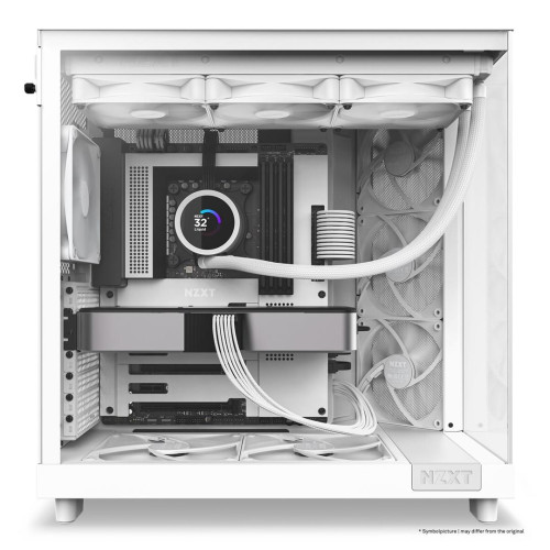NZXT OBUDOWA KOMPUTEROWA NZXT OBUDOWA H6 FLOW MIDI TOWER Z OKNEM BIAŁA-15112732