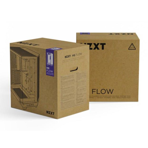 NZXT OBUDOWA KOMPUTEROWA NZXT OBUDOWA H6 FLOW MIDI TOWER Z OKNEM BIAŁA-15112734