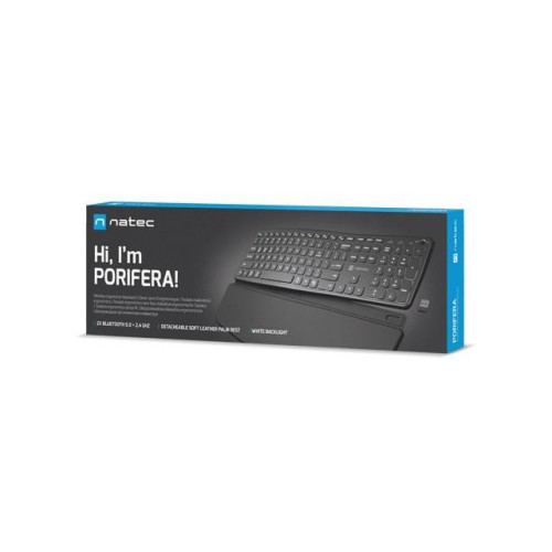 NATEC PORIFERA klawiatura Dom/Biuro Bluetooth QWERTY Amerykański międzynarodowy Czarny-15116165