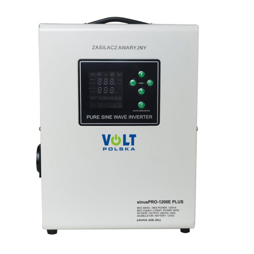 Zasilacz awaryjny SINUS PRO 1200 E PLUS 12/230V (800/1200W) [LiFePO4, MENU]-15131691