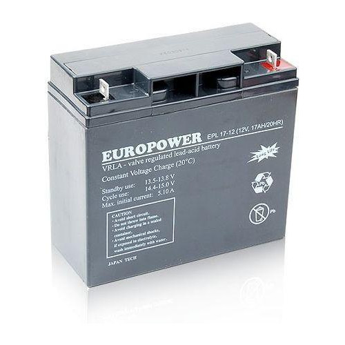 Akumulator AGM EUROPOWER serii EPL 12V 17Ah
