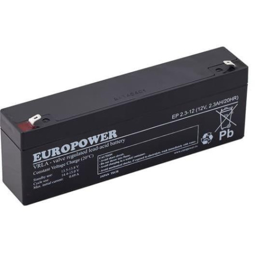 Akumulator AGM EUROPOWER serii EP 12V 2.3Ah (Żywotność 6-9 lat)-15131709