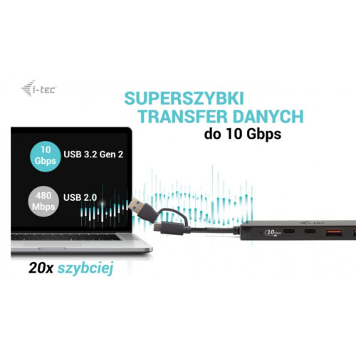 Hub USB-A/USB-C Metal 2x USB 3.0 + 2x USB-C (10 Gbps)-15166116