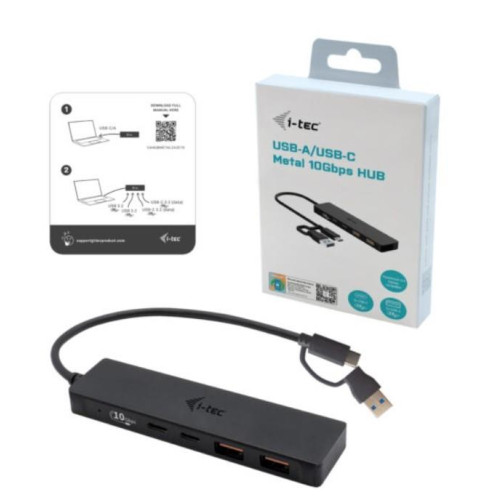 Hub USB-A/USB-C Metal 2x USB 3.0 + 2x USB-C (10 Gbps)-15166118